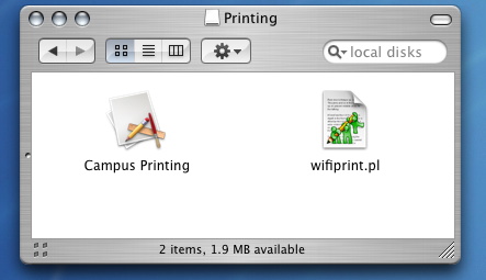Image of Printing window