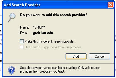 add search provider
