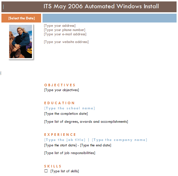Mac Resume Templates