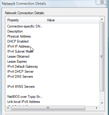 Your IP address will be amongst these details.