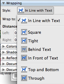 screenshot of Line with Text checked
