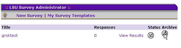 Screen shot of Archive icon