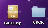 Screen shot of .zip file