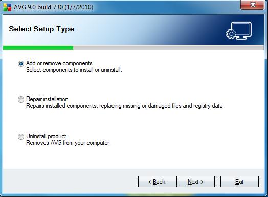 Setup Screen