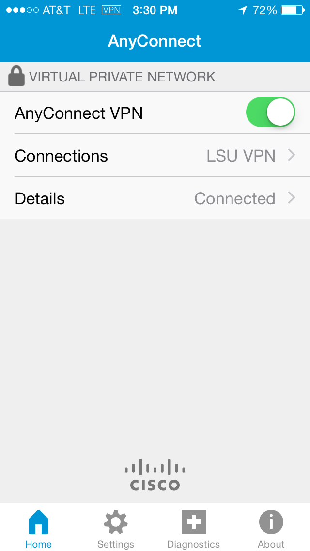 screenshot of Connected Device