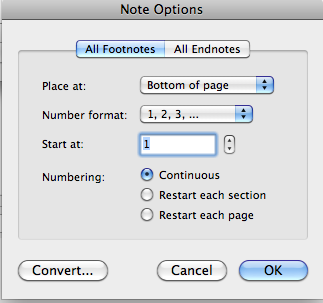 screenshot of note options dialog box.