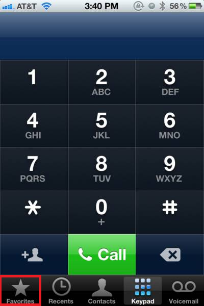 image of the dial pad.