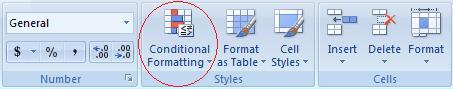 Conditional Formatting