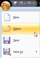 Screen shot of step one