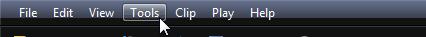 Screen shot of the tools tab.