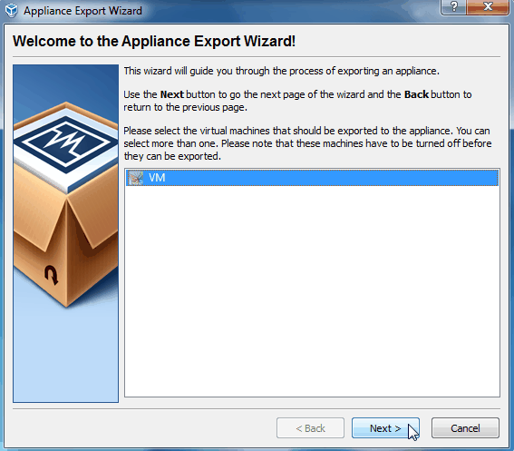 screenshot of the welcome screen.