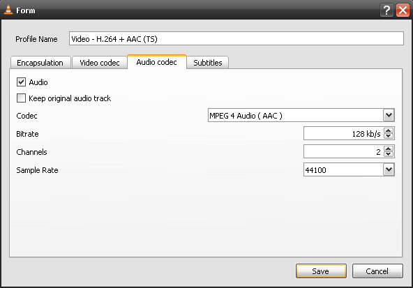 Audio codec