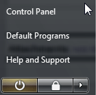 The user should click the Control Panel