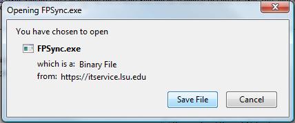 Save file button