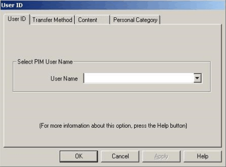 User ID tab.