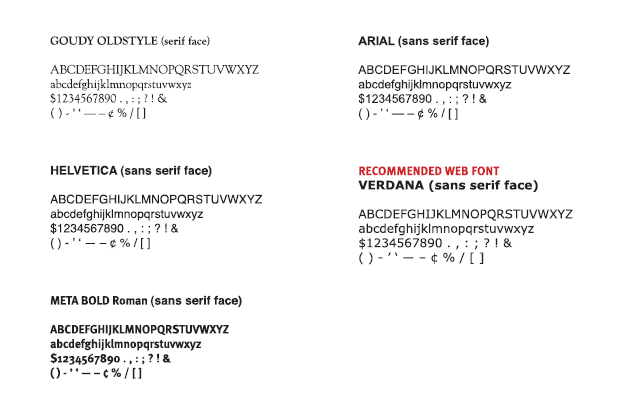 LSU Approved Fonts