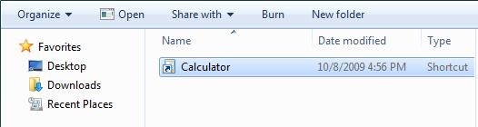 The startup folder window with the shortcut highlighted