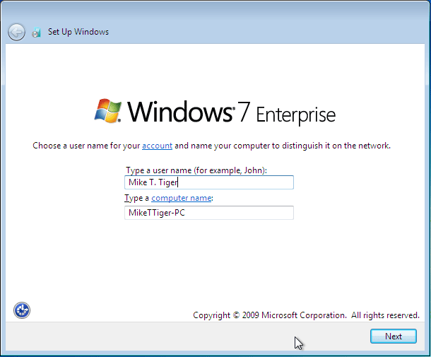 set up windows window