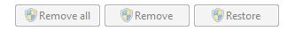 Remove all, Remove, and Restore buttons
