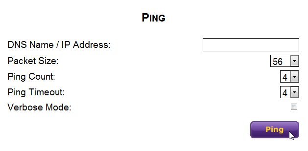 Ping feature where you determine if and how you can connect to other computers