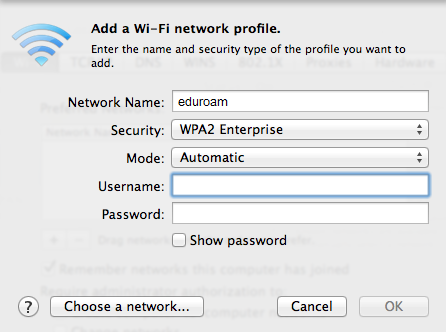 Window to enter my L S U I D and Password