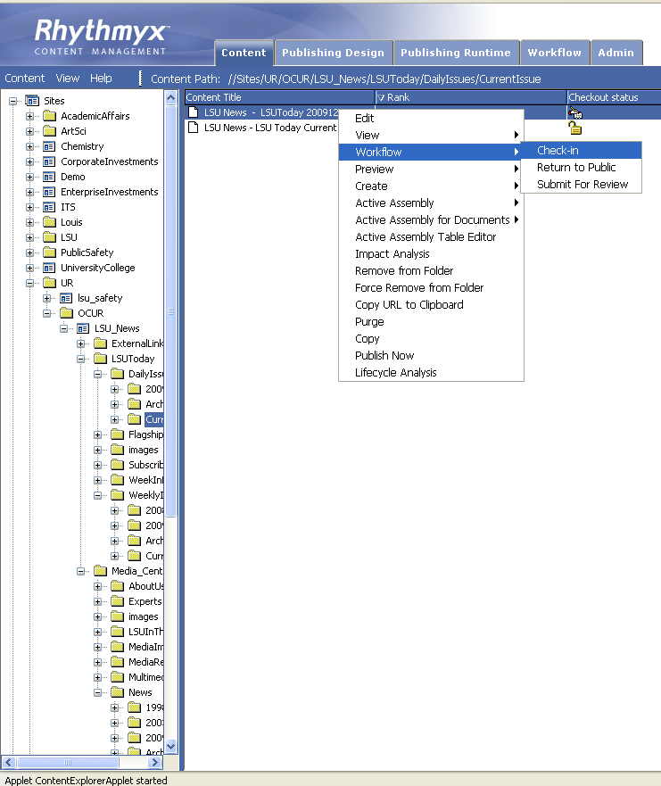 How to change workflow states.
