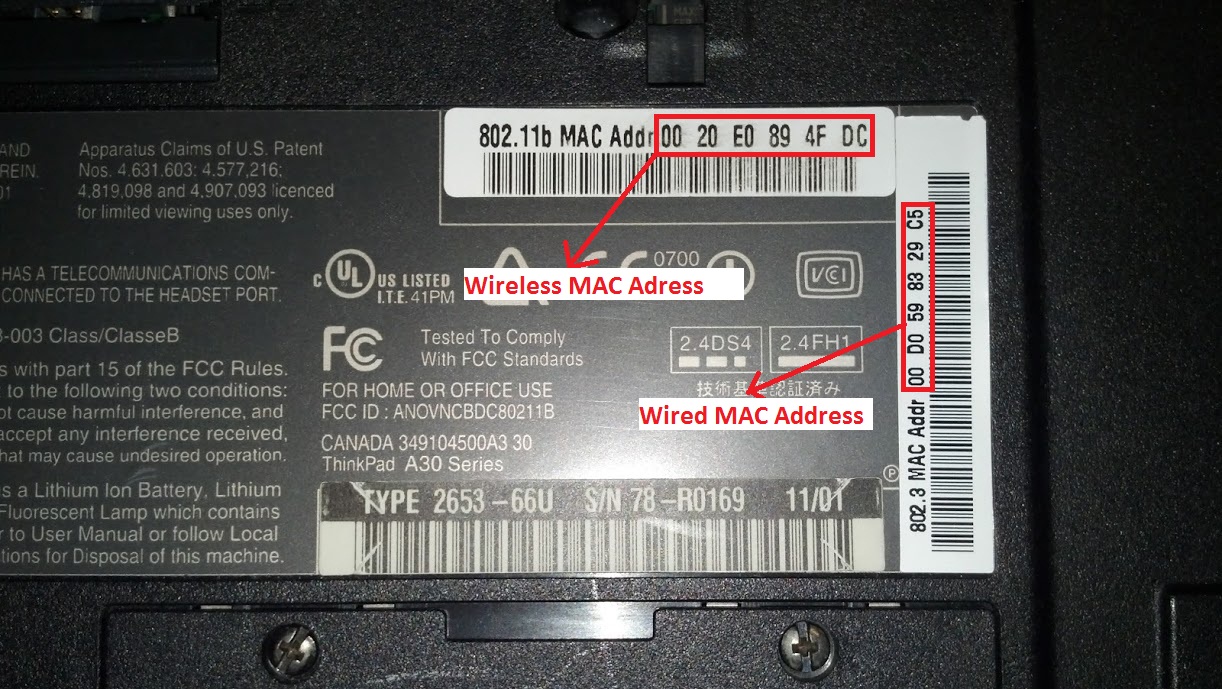 how to get mac address of laptop