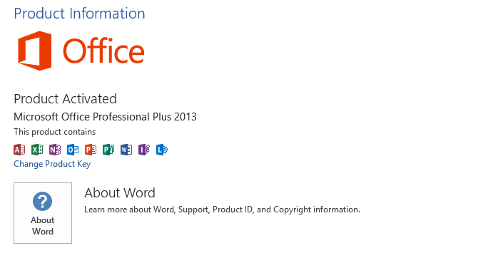 word 2013 product key