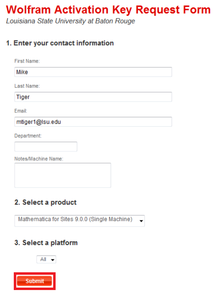 activation request contact information.