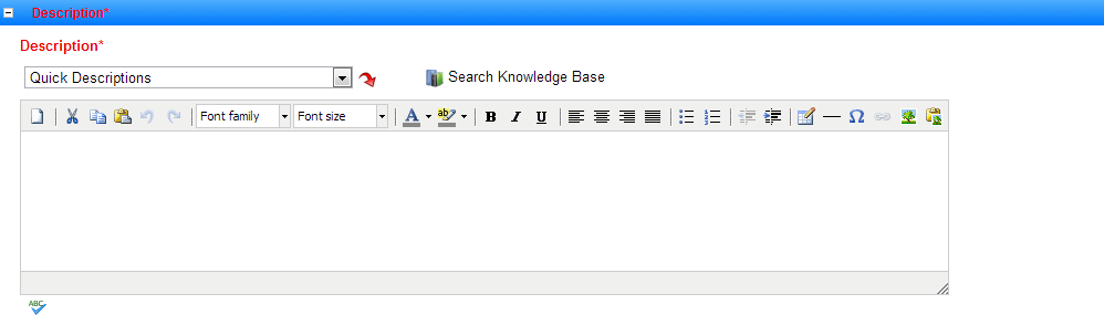 description section