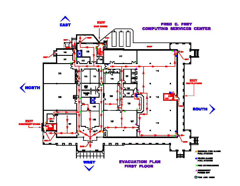 Frey Building: Fire Evacuation Procedures and Routes - GROK Knowledge Base