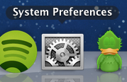 System Preferences on the Dock