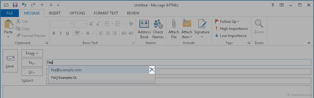 Delete email cache