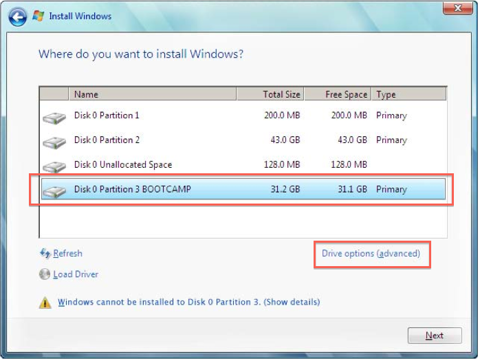 boot camp support mid2011 windows 7