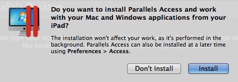 Install and Don't Install buttons