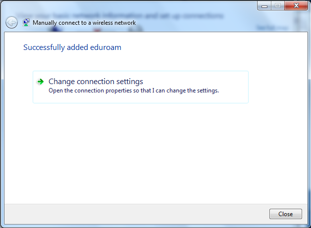 How to connect your computer with Windows 7 to the Wi-Fi network Eduroam -  1st Faculty of Medicine