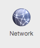 Network button in Yosemite