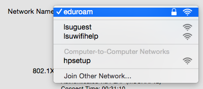 Network Name Selection