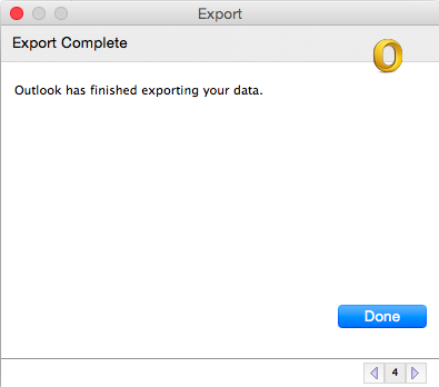 completed export window