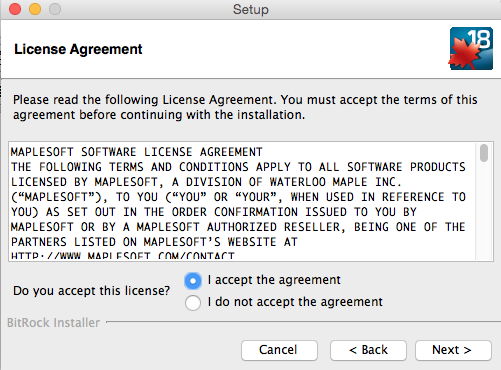 license agreement