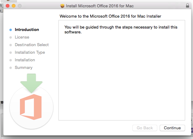 Begin Installation screen