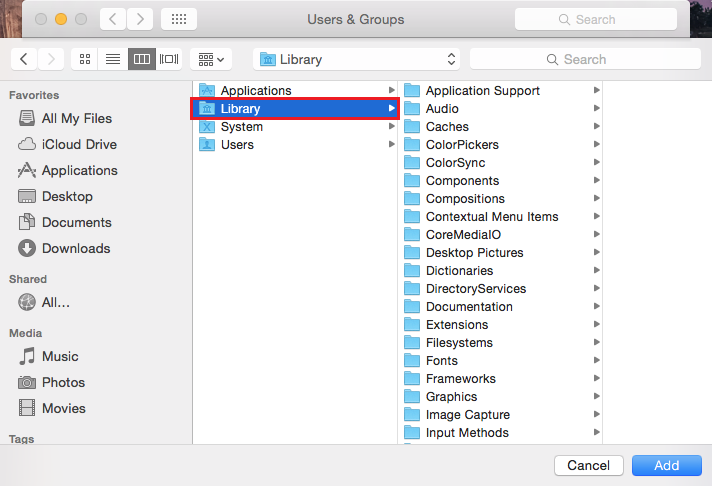 Library folder