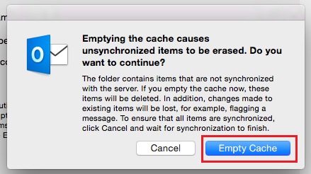 where are the outlook for mac cache files stored