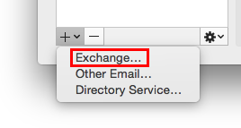 exchange option under the account options