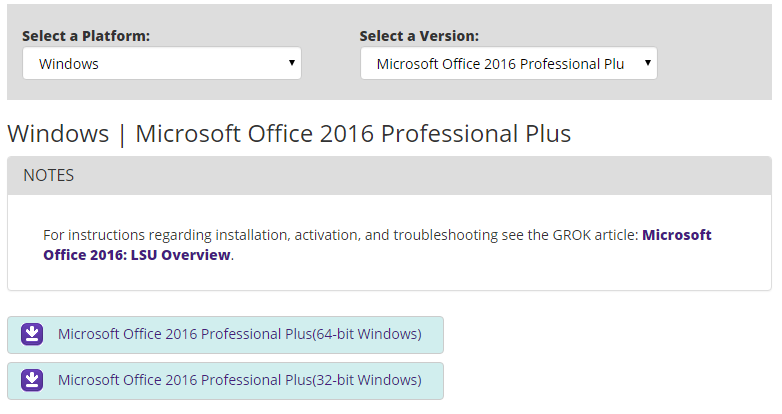 installing office 2016 64 bit