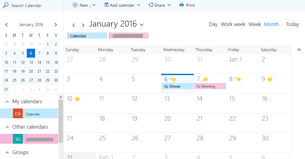 outlook web app calendar in office 365. 