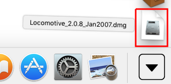Locomotive in downloads folder