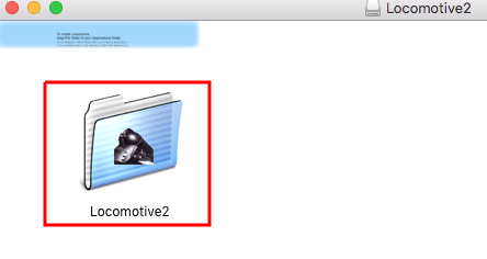 the Locomotive folder in a window