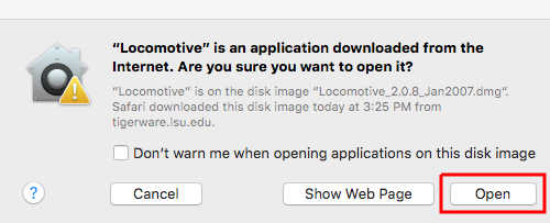 confirmation window on mac screen