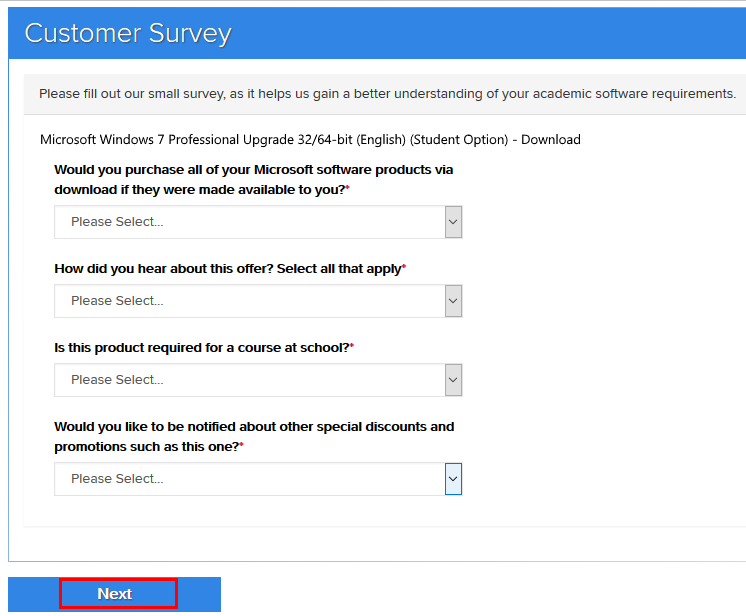 customer survey